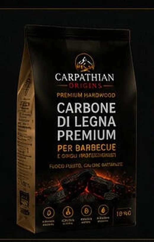 Carpathian Origins premium hardwood charcoal 10 kg bag